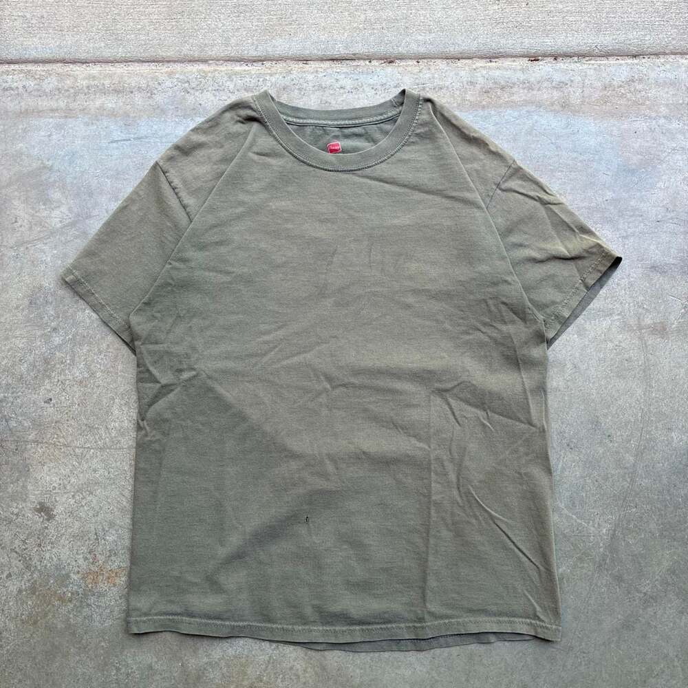 Hanes ComfortSoft Heavyweight Blank T-Shirt Sage Green L